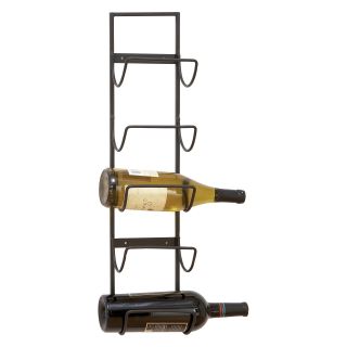 Woodland Imports Carmalina Metal Wall 5 Bottle Wine Cradle Rack   Wine Racks