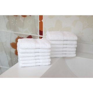 Luxury Hotel & Spa 100% Turkish Cotton Washcloths (Set of 12)   Bath Towels