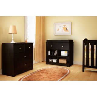 South Shore Little Teddy 3 Drawer Chest   Chocolate   Nursery Furniture