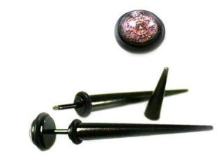 Long Fake Piercing Expanders with Aztec Design Sold as a Pair Body Jewelry Plugs Jewelry