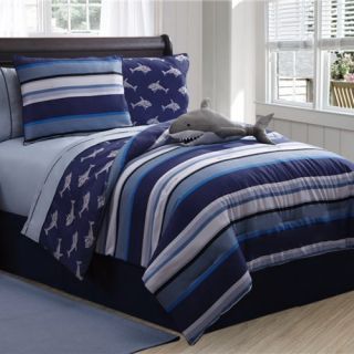 Victoria Classics Shark Reversible Comforter Set   Boys Bedding