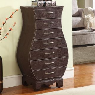 Croco Faux Leather Jewelry Armoire   Jewelry Armoires