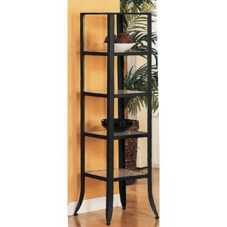 Metal and Glass Etagere Plant Stand   Bakers Racks