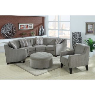 Emerald Home Channing Sectional Set with Ottoman   Sofa Sets