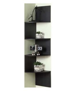 4D Concepts Hanging Corner Storage   Black   Bookcases