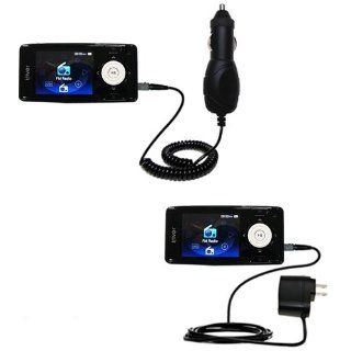Gomadic Car and Wall Charger Essential Kit for the iRiver X20 2GB 4GB 8GB   Includes both AC Wall and DC Car Charging Options with TipExchange   Players & Accessories