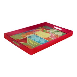 Cocktail Party Rectangle Tray with Handles   Serving Trays