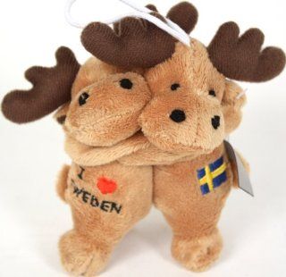 Plush Hugging Swedish Moose   Light Brown Toys & Games