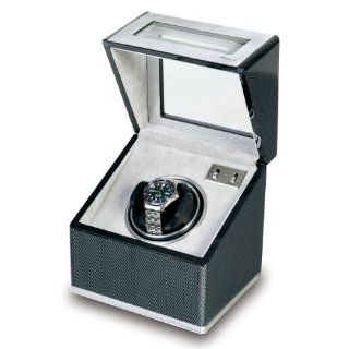 Rapport Optima F3 Single Watch Winder   Carbon Fiber with Aluminum Watches