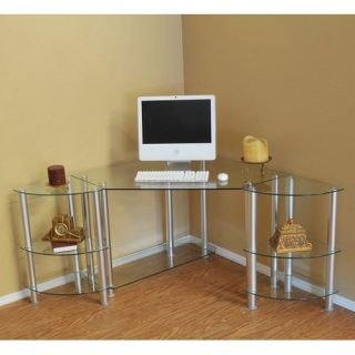 RTA Home and Office Corner Computer Desk with Dual Modular Extension   Desks