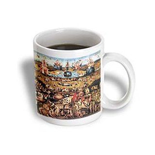 3dRose Garden of Earthly Delights by Hieronymus Bosch Ceramic Mug, 11 Ounce Kitchen & Dining