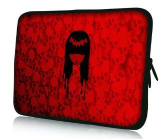 Red Skull Girl Universal 11.6" 12" 12.1" inch Neoprene Tablet Laptop Soft Sleeve Bag Cover Case for 11.6" HP Pavilion dm1 ENVY X2/DELL M11X,Acer Aspire One,11.6" Lenovo IdeaPad S205 ThinkPad X120e Series X220 X220i, Acer Samsung Go