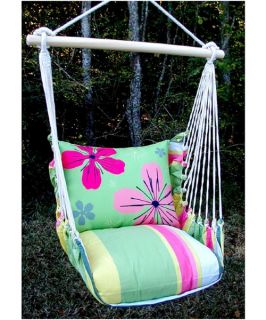 Magnolia Casual Garden Flowers Hammock Chair and Pillow Set   Hammock Chairs & Swings