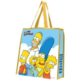 The Simpsons Normal Family Recycled Shopping Tote, 14 Inch by 4 Inch by 15 Inch, Multicolored Reusable Grocery Bags Kitchen & Dining