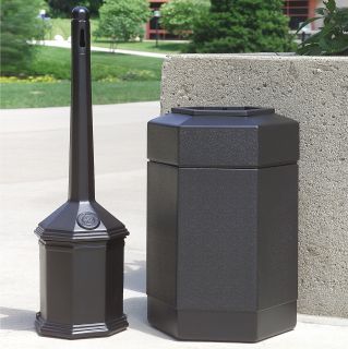 Commercial Zone Site Saver Combo Commercial Trash Can
