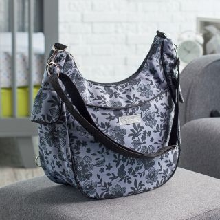 Bumble Collection Taylor Transitional Diaper Bag   Grey Filagree   Tote Diaper Bags