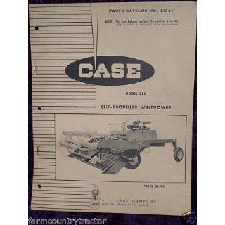 Case 855 Self Propelled Windrower OEM Parts Manual Case 855 Books