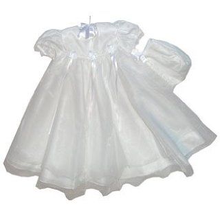 Elegant Roses Christening Gown with Bonnet Clothing