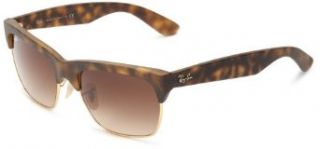 Ray Ban 0RB4186 856/13 Wayfarer Sunglasses, Rubber Havana/Arista Frame/Brown Gradient Lens,57 mm Clothing