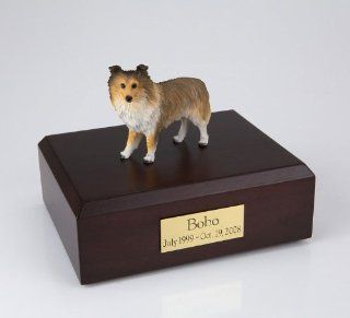Sable Sheltie Dog Figurine Pet Cremation Urn   857   Decorative Urns