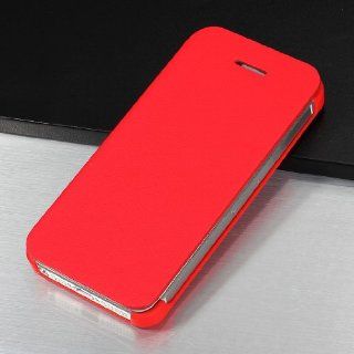 Ultra Slim Thin Flip PU Red Leather Diary Book Case Cover For iPhone5 5th Gen Cell Phones & Accessories