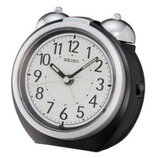 Seiko Contemporary Twin Bell Alarm Clock   4W x 4.5H in.   Alarm Clocks