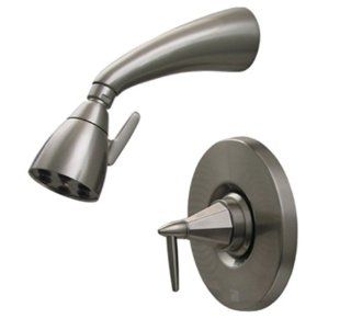 Whitehaus 614.858SH ACO Blairhaus Monroe 2 5/8 Inch Pressure Balance Valve with Showerhead and Octagon Shaped Lever Handle, Antique Copper   Shower Systems  