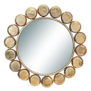 Industrial Chic Wall Mirror   33 diam. in.   Wall Mirrors