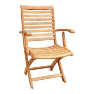 HiTeak Furniture Valencia Folding Armchair   Outdoor Dining Chairs