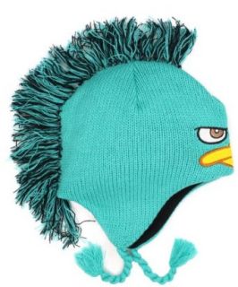 Disney Boys 8 20 Perry Mohawk Peruvian, Teal, One Size Clothing