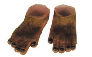 Forum Novelties Men's Adult Werewolf Hairy Feet Costume Accessory, Brown, One Size Clothing