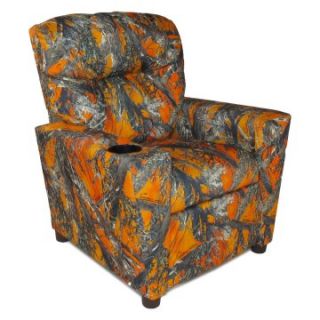 Dozydotes Kid Recliner with Cup Holder   Blaze Camouflage   Chairs