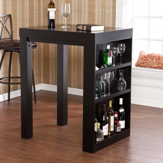 Southern Enterprises Sierra Bistro Table   Black   Wine Furniture
