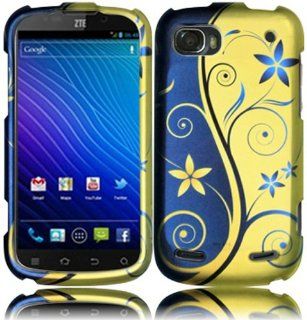 For ZTE Warp Sequent N861 Hard Design Cover Case Royal Swirl Cell Phones & Accessories
