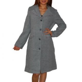 Womens Camax Button Down Long Fall / Winter Coat Jacket (Size M) Outerwear