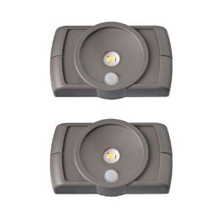 Mr. Beams MB862 Indoor Wireless Slim LED Light with Motion Sensor Features, Brown, 2 Pack    