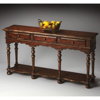 Butler Console Table   Tobacco Leaf   Console Tables