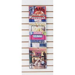 6 Pocket Vertical Wall Rack   Commercial Magazine Racks
