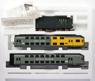 Lima Golden Series 149802 G Ho H0 Dc Drg 60 001 with Two Double decker Coaches Made in Italy Toys & Games