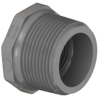 Spears 839 C Series CPVC Pipe Fitting, Bushing, Schedule 80, 1" NPT Male x 3/4" NPT Female Industrial Pipe Fittings