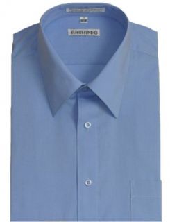 Men's Peacock Blue Dress Shirt with Convertible Cuffs at  Men�s Clothing store