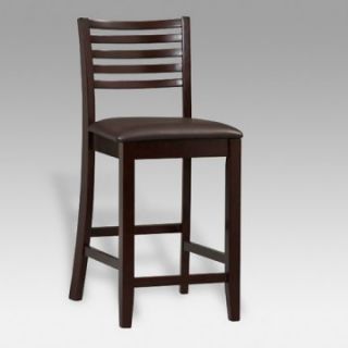 Linon 24 Inch Porter Ladder Back Counter Stool   Dining Chairs