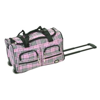 Rockland Luggage 22 in. Rolling Duffle Bag   Pinkcross   Sports & Duffel Bags