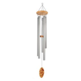 Sunset Vista 44 inch Silver Wind Chime   Wind Chimes