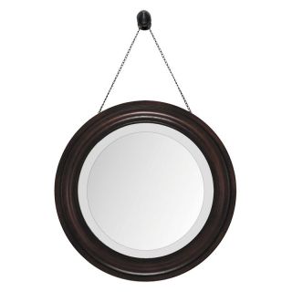 Round Brown Mirrors   Set of 2   14 diam. in.   Wall Mirrors