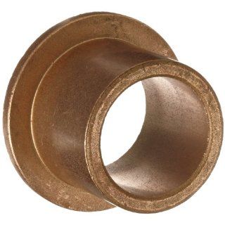 Bunting Bearings EF101210 Flanged Bearings, Powdered Metal SAE 841, 5/8" Bore x 3/4" OD x 5/8" Length 1" Flange OD x 1/8" Flange Thickness (Pack of 3) Flanged Sleeve Bearings