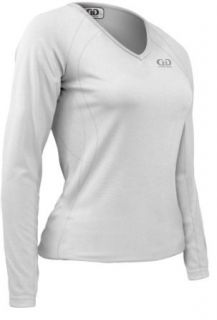 Game Gear Women's Athletic Performance Form Fit V Neck Long Sleeve Workout Shirt Clothing