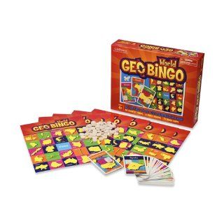 GeoBingo World   Educational Geography Board Game Toys & Games