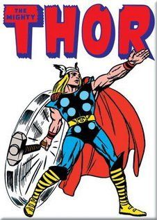Marvel Comics The Mighty Thor Magnet 29921MV Refrigerator Magnets Kitchen & Dining