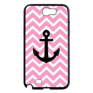 Custom Chevron Pattern With Anchor Back Cover Case for Samsung Galaxy Note 2 N7100 N132 Cell Phones & Accessories